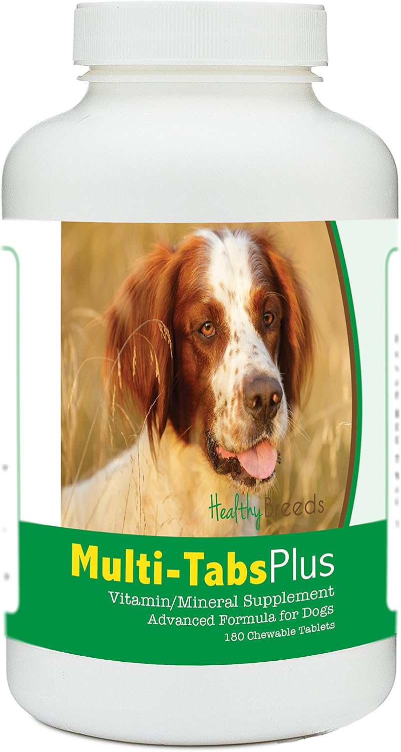 Healthy Breeds Irish Red and White Setter Multi-Tabs Plus Chewable Tablets, 180 Count - görsel 1