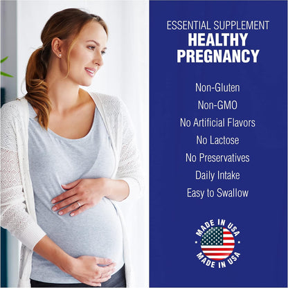 Folic Acid Supplement 100 Tablets 400 mcg by Natural Systems - Antenatal Vitamin for Women - Pregnancy Support Tablets - Daily Intake Folate