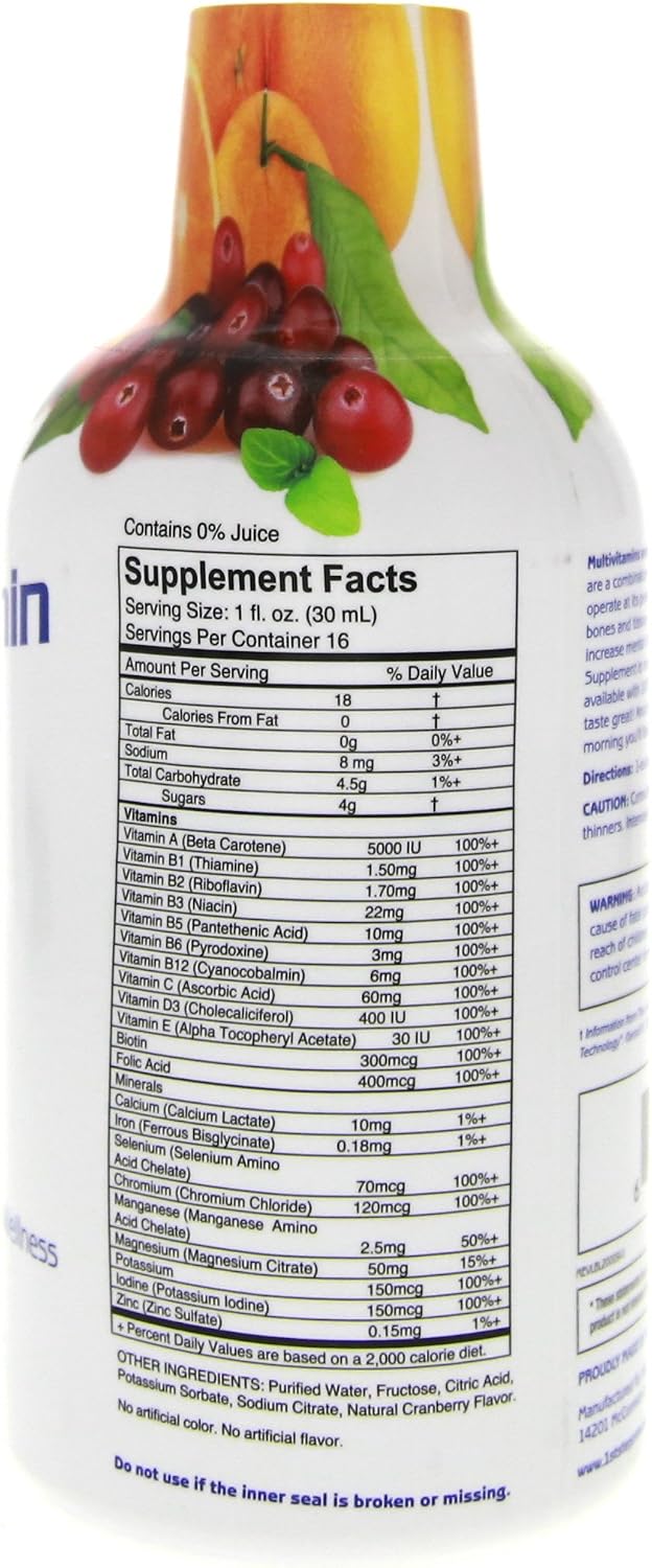 1st Step Pro-Wellness Liquid Multi-Vitamin and Mineral Food Supplement, Citrus Burst, 473 ml (Pack of 2) - görsel 3