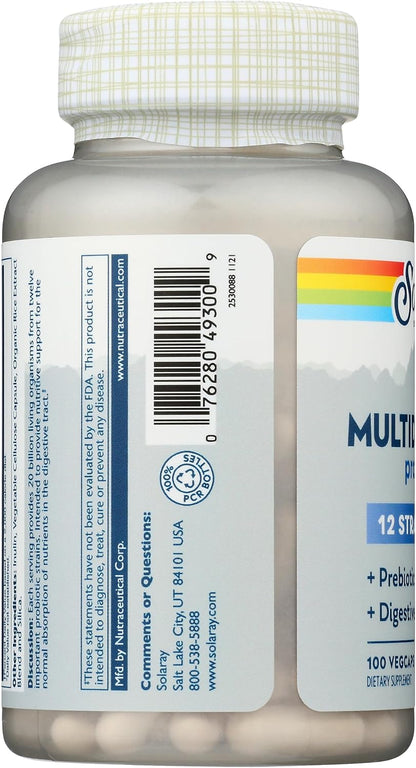 Solaray Multidophilus 12 – 100 Vegetarian Capsules