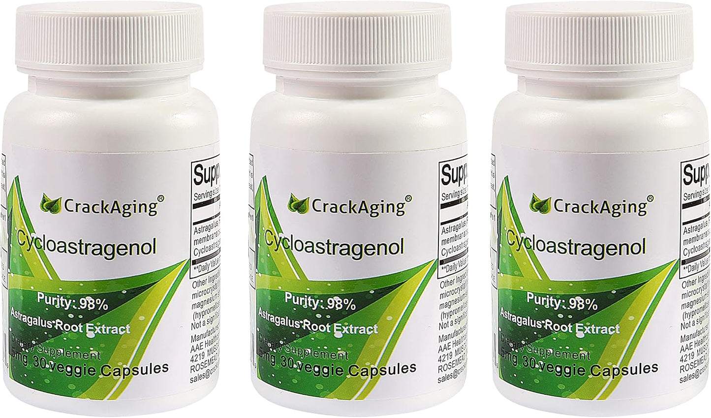 Crackaging Super-Absorption Cycloastragenol 98% – 5mg, 30 Vegetarian Capsules - görsel 8