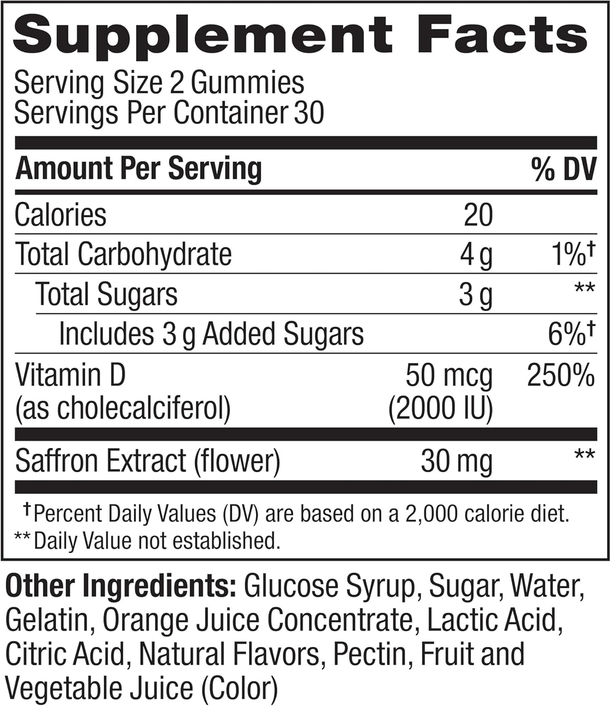 OLLY Hello Happy Gummy Worms, Mood Support Gummies for Adults with Saffron Extract & Vitamin D, Tropical Zing, 60 Count - görsel 6