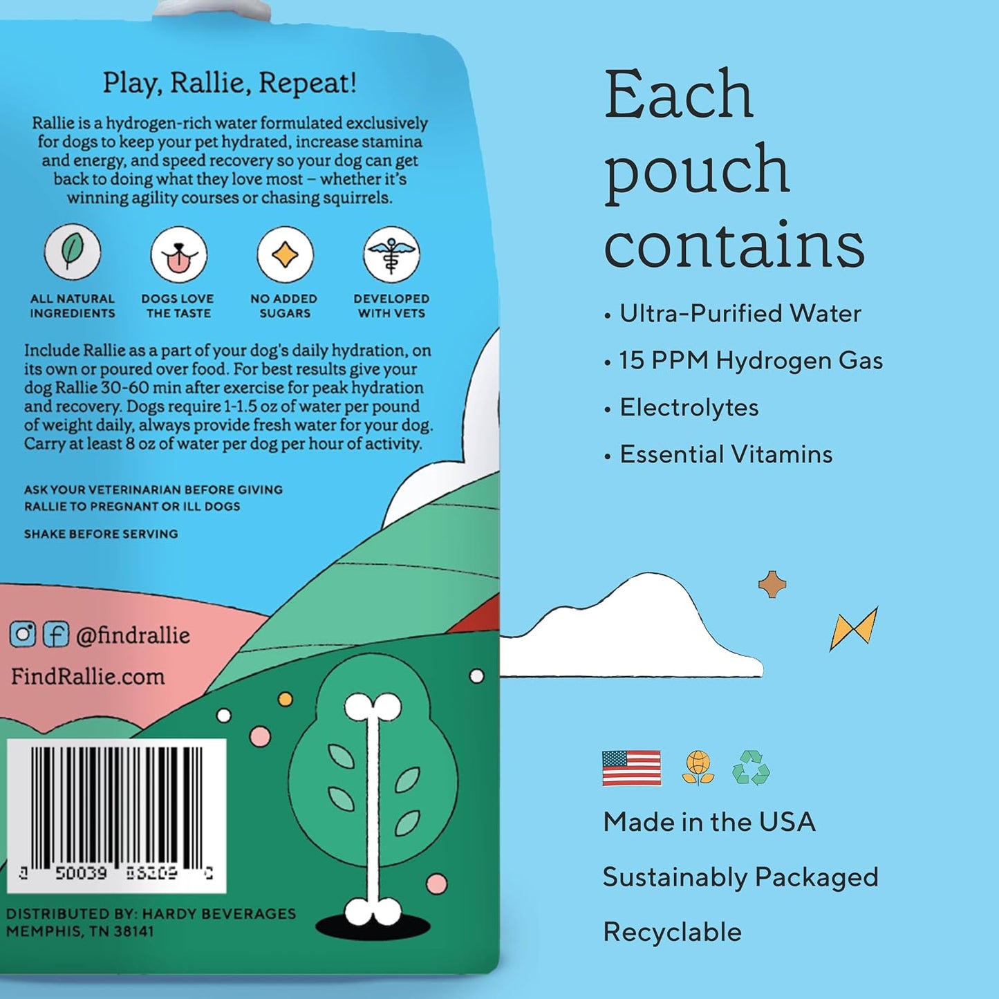 Rallie Apple Bacon Flavoured Hydrogen Water for Dogs with Electrolytes Glucosamine and B Vitamins, 500ml 6 Pack - görsel 6