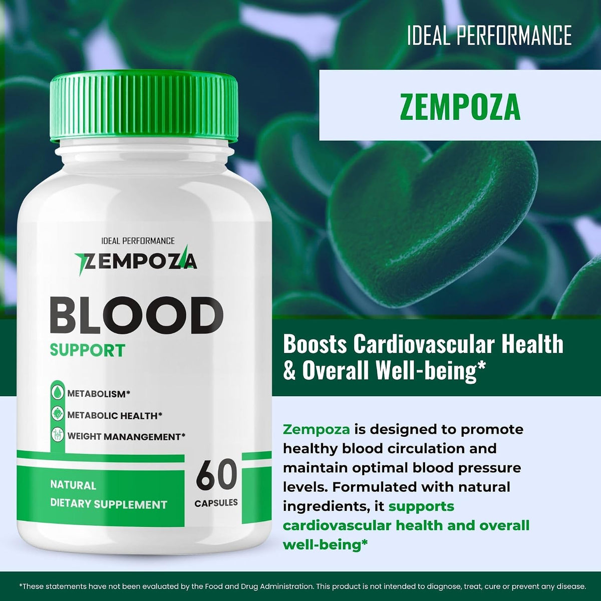 Zempoza Blood Formula Food Supplement Capsules (2 Pack) - görsel 4