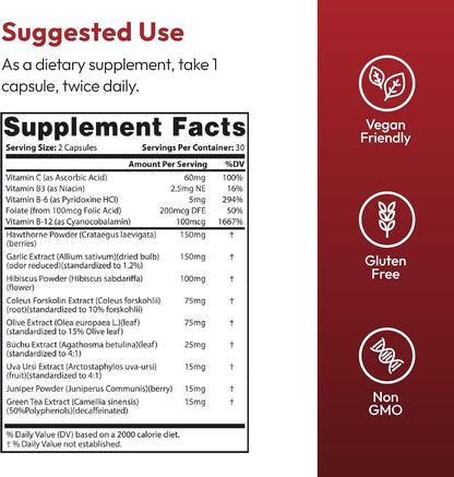 Justified Laboratories Blood Balance - Advanced Circulatory Support, 60 Capsules