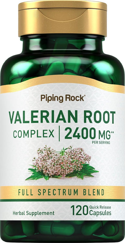Piping Rock Valerian Root Capsules, 120 Count | Super-Concentrated Extract Supplement