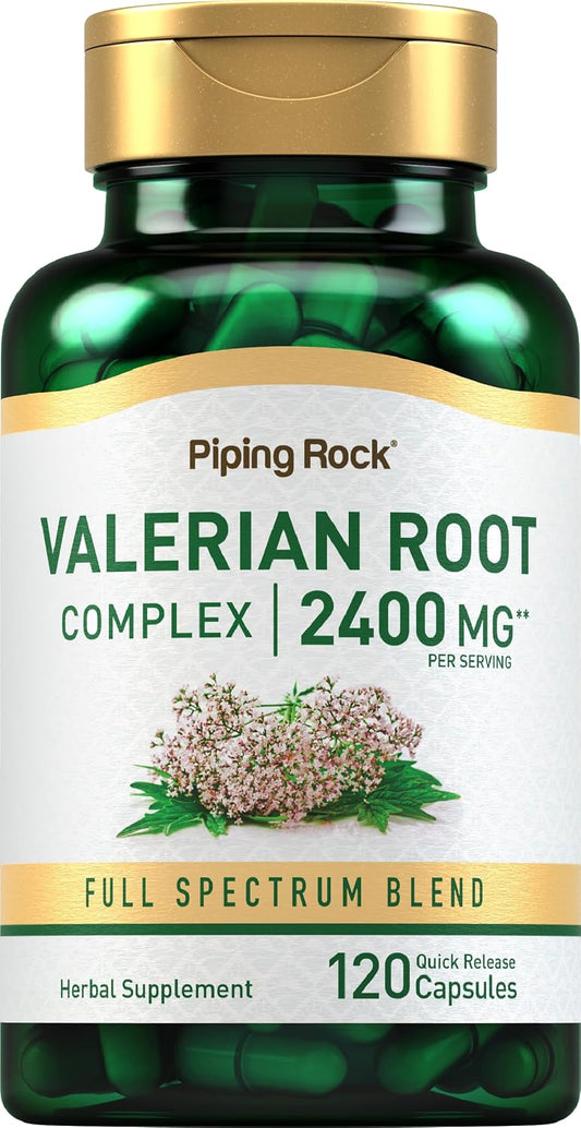 Piping Rock Valerian Root Capsules, 120 Count | Super-Concentrated Extract Supplement