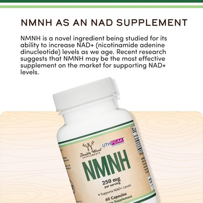 Double Wood NMNH – NAD+ Boosting Supplement, Clinically Studied Ingredient