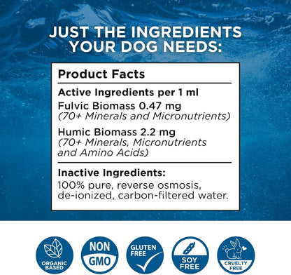Complete Canine Multi-Minerals | Full-Spectrum Minerals for Dogs | Contains Humic & Fulvic Acid | 118 ml