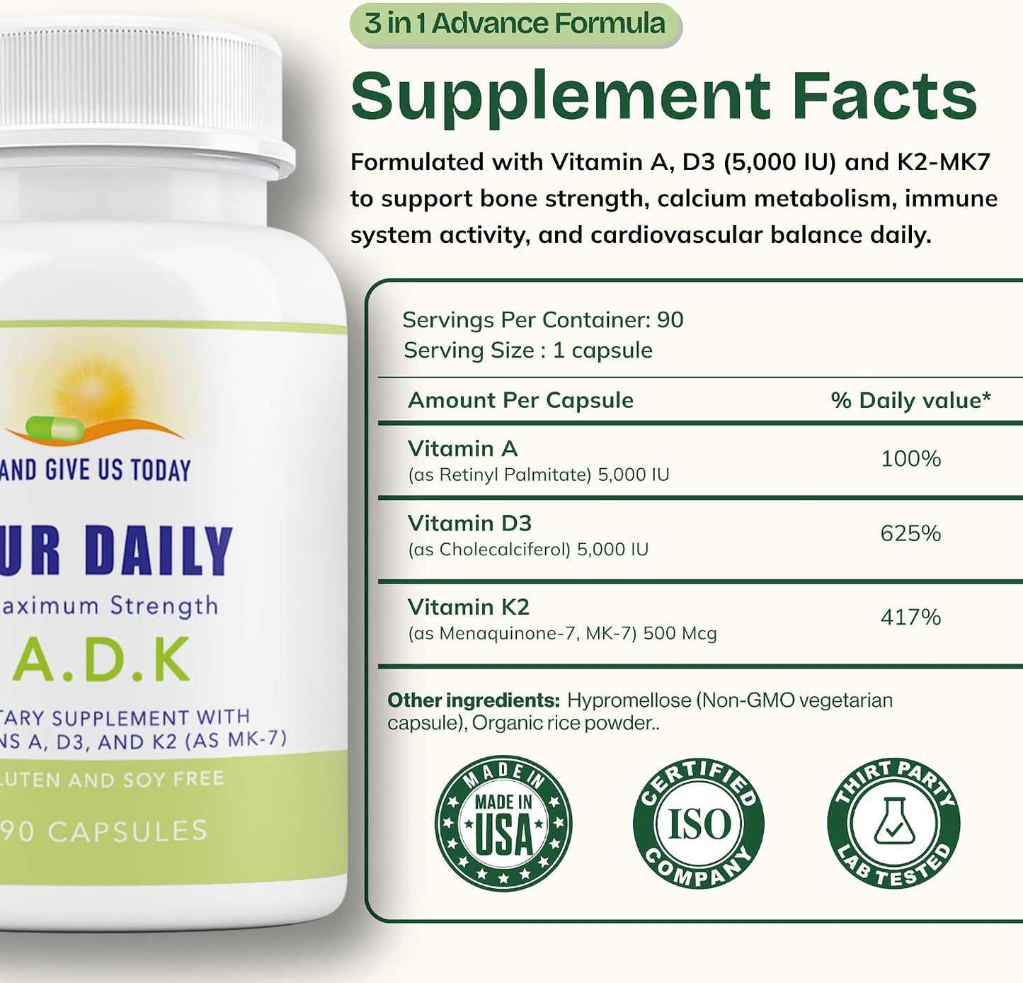 Daily Vites ADK Vitamin Supplement - görsel 3