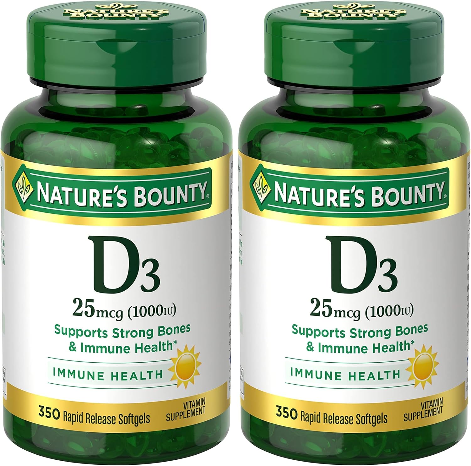 Nature's Bounty Vitamin D3 1000 IU Softgels - görsel 10