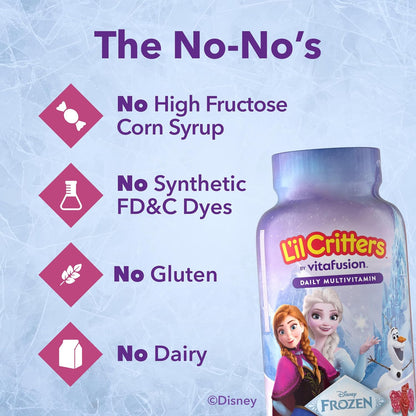 L'il Critters Disney Frozen Children's Multivitamin Gummies - 60 Gummies