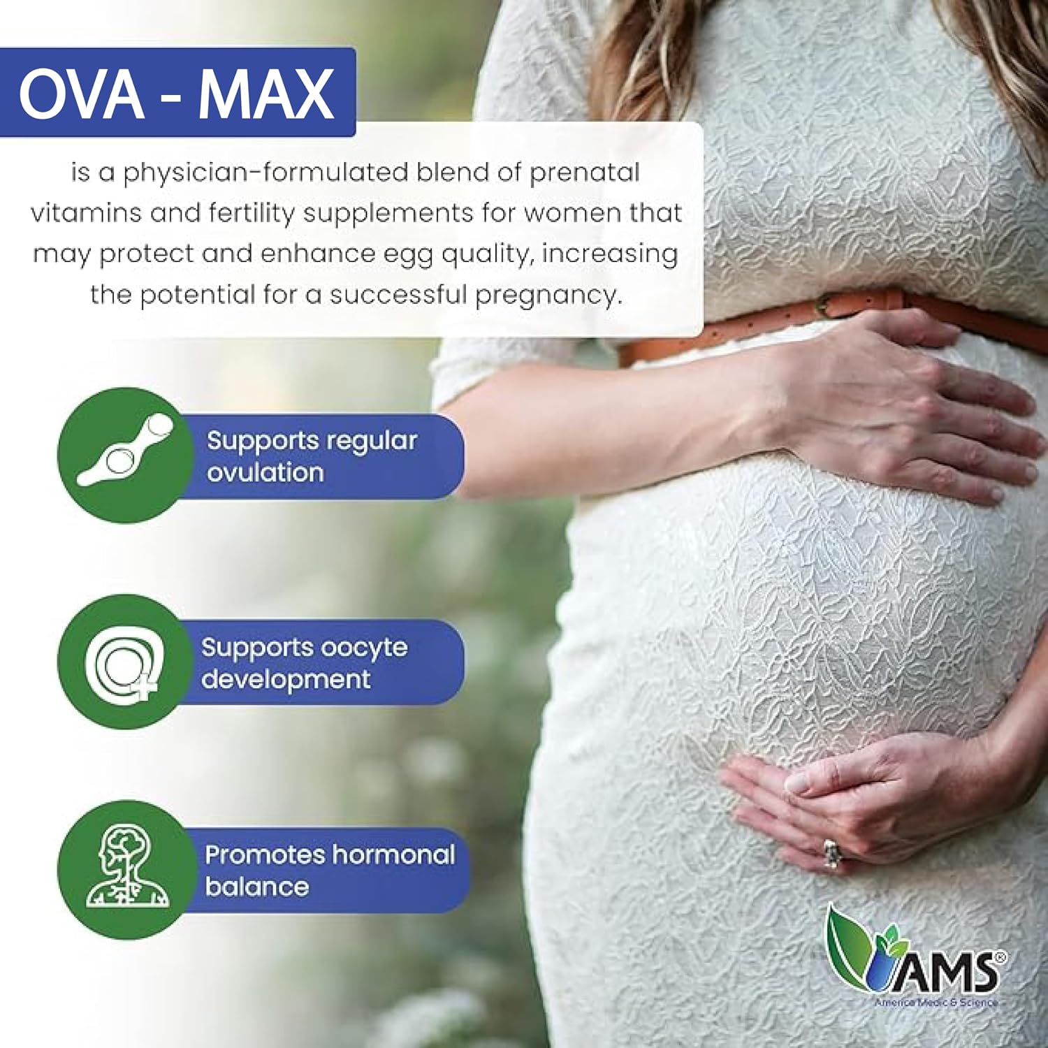 OVA-Max Prenatal Vitamins for Women – 120 Capsules - görsel 4