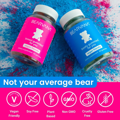 BEARVANA Women's Multivitamin Gummies Combo Pack – Herbal Extracts & Essential Vitamins – Berry Flavour (120 Gummies)