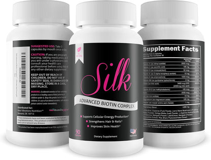 Silk Advanced Biotin Complex – Hair, Skin & Nails Support Supplement