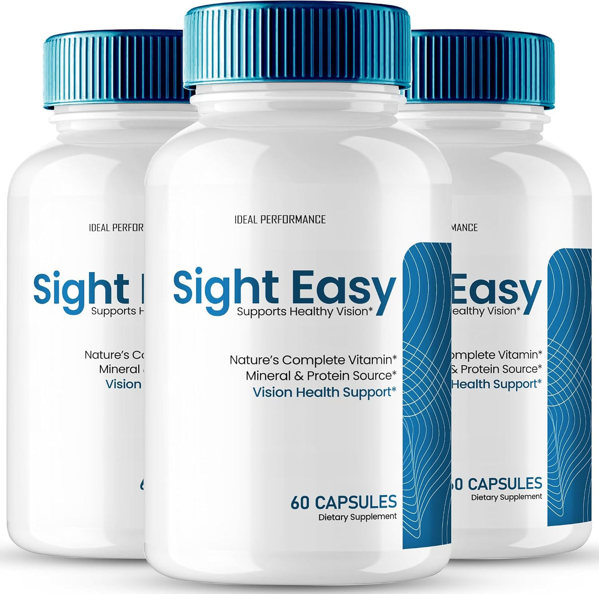 Sight Easy Eye Vitamins & Mineral Supplements Capsules - Maximum Strength, SightEasy for Healthy Vision and Eye Function Support, All-Natural Advanced Formula Eye Health Support (3 Pack) - görsel 1