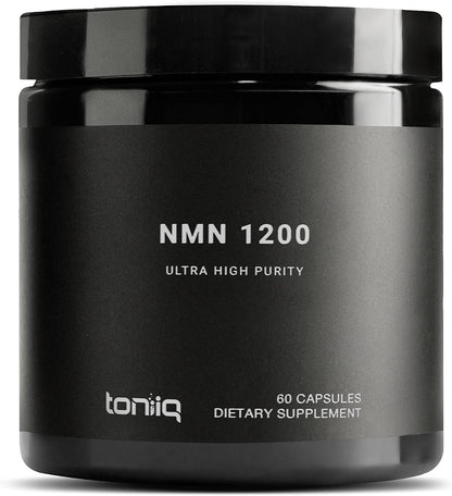 Toniiq NMN Supplement - 1200mg, 98% Purity, Stabilised, 60 Capsules