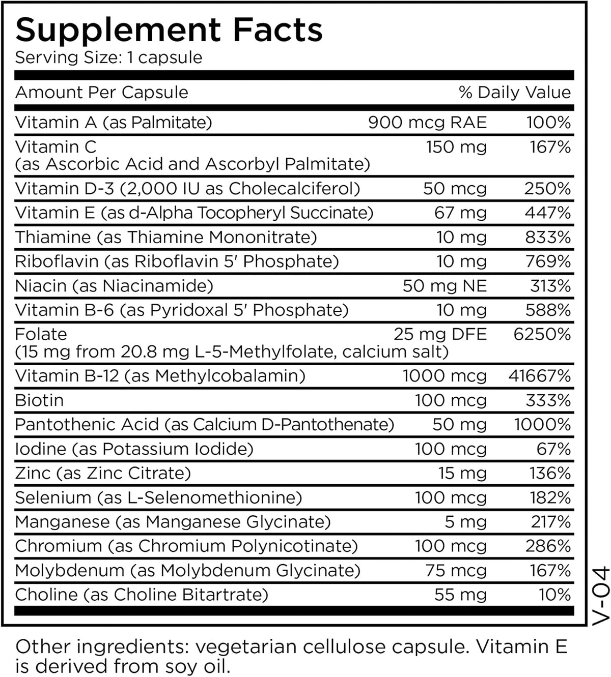 MethylPro Multivitamin + L-Methylfolate 15 mg – Active Folate Support – 30 Capsules - görsel 2