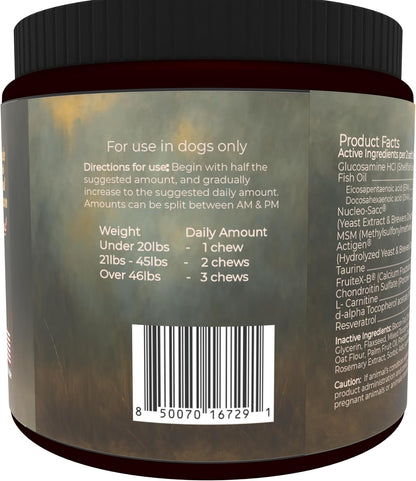 Boston Terrier Multivitamins, 90 Chews, Made in the USA with Real Bacon