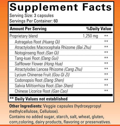 Vital Cell Natural Anti-Ageing Supplement for Men and Women, Supporting Circulation and Healthy Organ Function (180 Vegetarian Capsules)