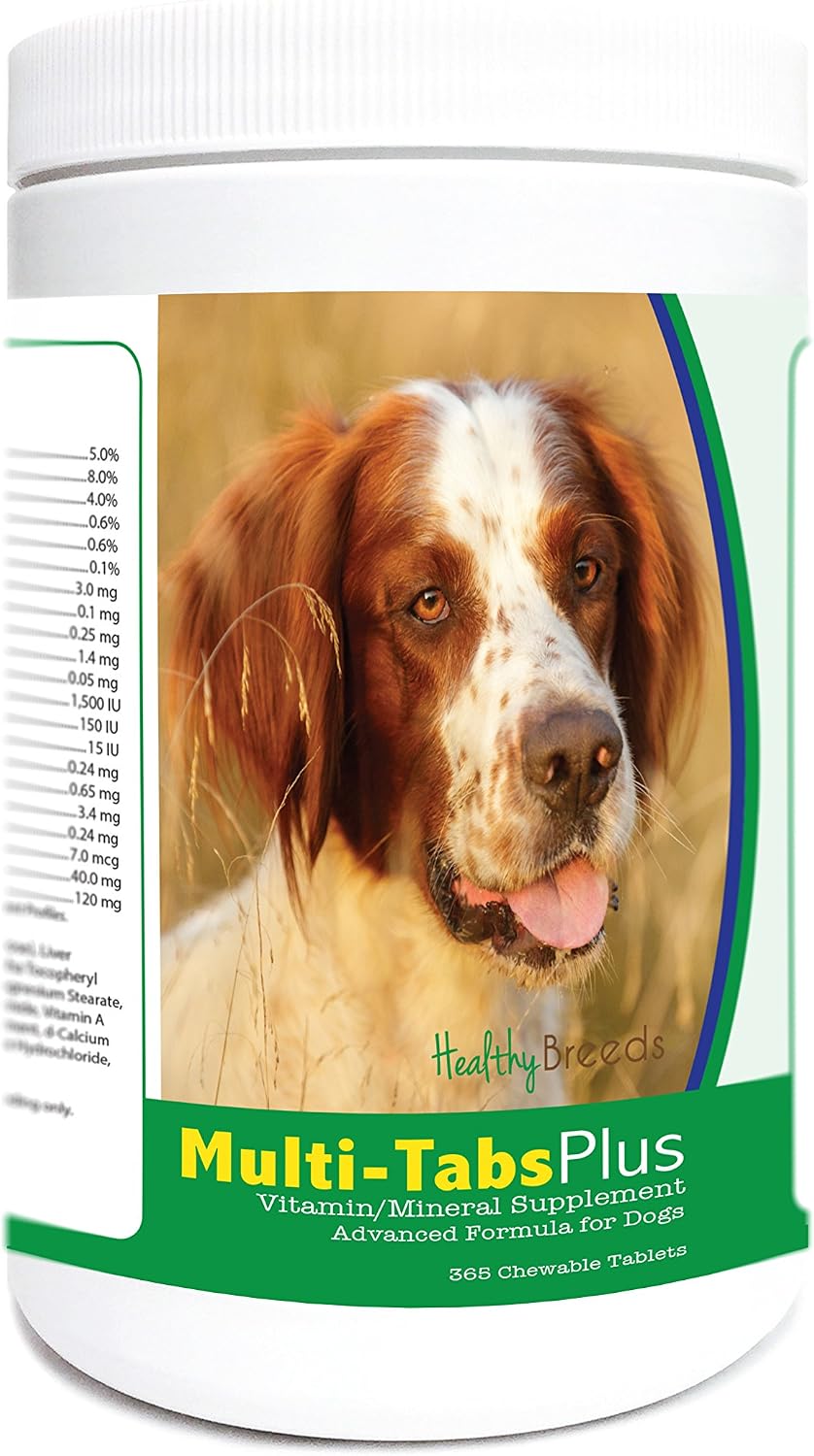 Healthy Breeds Irish Red and White Setter Multi-Tabs Plus Chewable Tablets 365 Count - görsel 1