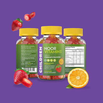 Noor Vitamins Halal Kids Multivitamin Gummies - 90 Gummies