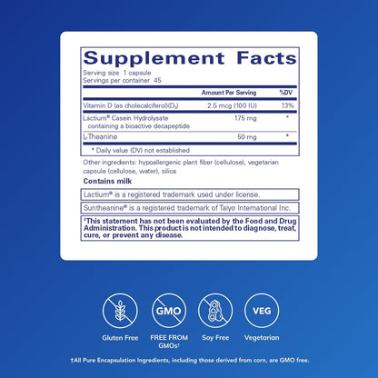 Pure Encapsulations Sereniten Plus | Support for Occasional Stress and Restful Sleep | 45 Capsules