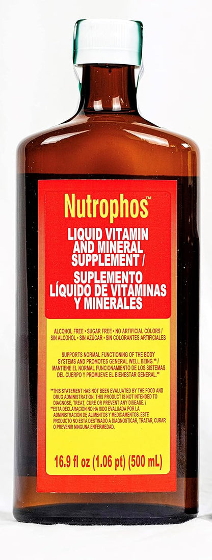 Liquid Vitamin and Mineral Supplement - Supports Normal Body Functions and General Wellbeing - 500ml