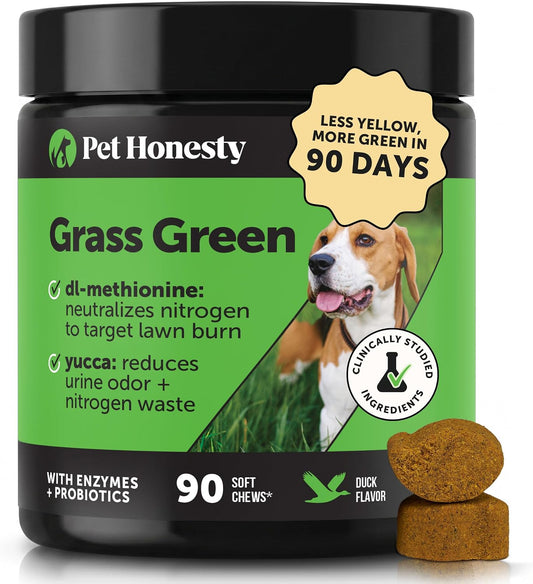 Pet Honesty Grass Green Dog Urine Neutralizer for Lawns - Duck Flavour, 90 Chews