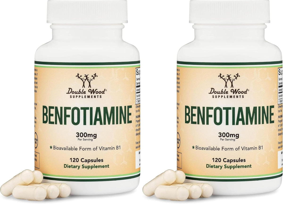 Benfotiamine 300mg Servings - 120 Capsules - Double Wood - görsel 8