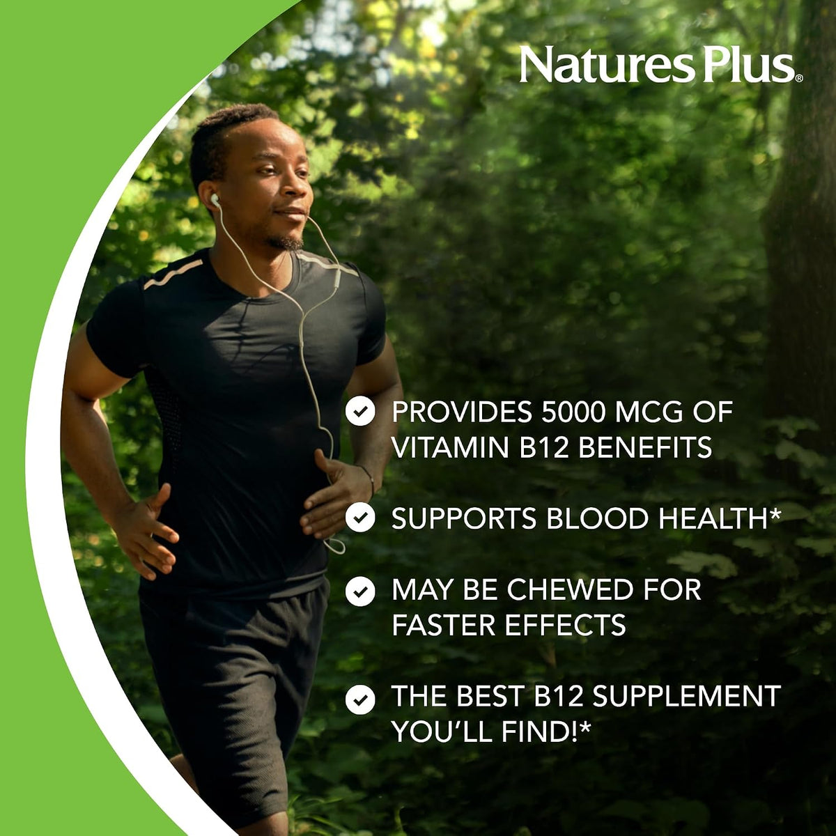 NaturesPlus Shot-O-B12 5000 mcg – Sustained Release Vitamin B12 Tablets – Methylcobalamin – 30 Servings - görsel 4
