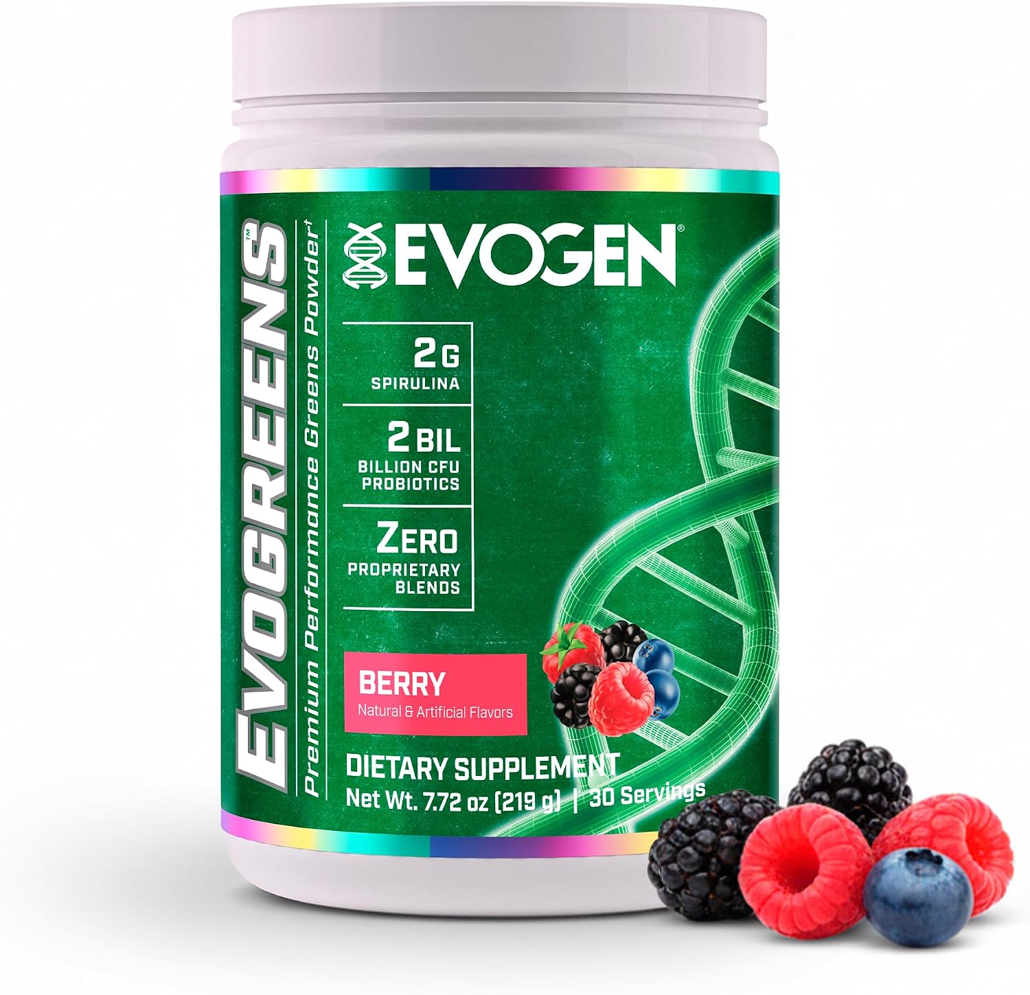 Evogen Evogreens Super Greens Powder – Fruit Punch, 30 Servings - görsel 8