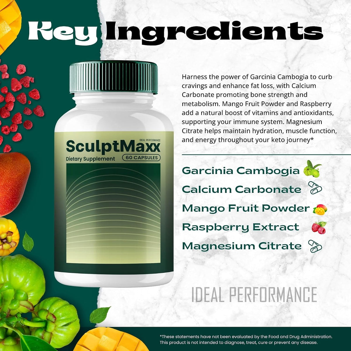 SculptMaxx Capsules – Official Supplement, All Natural Formula (60 Capsules) - görsel 6