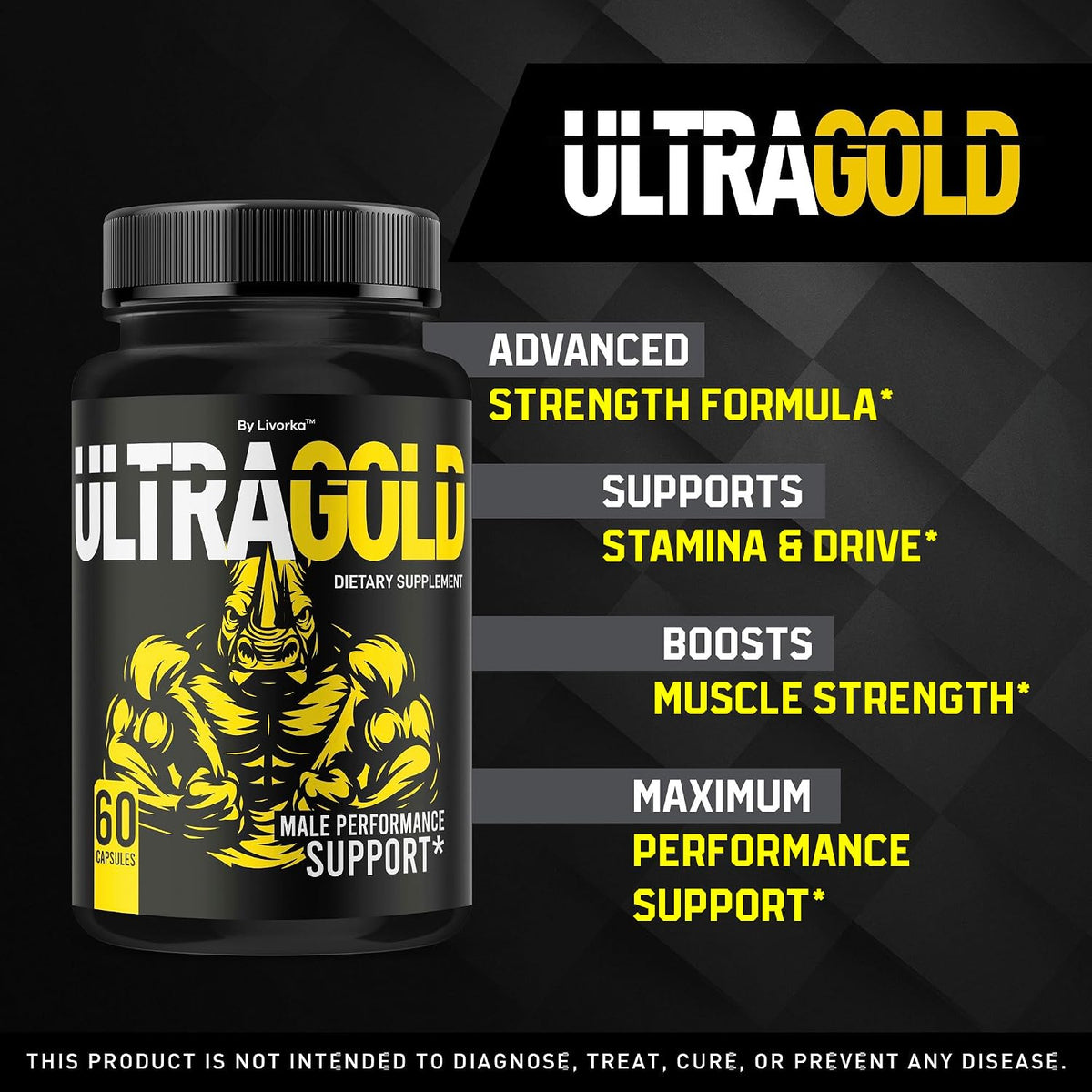 Ultra Gold Capsules - Men's Multivitamin Supplement (3 Pack, 180 Capsules) - görsel 2