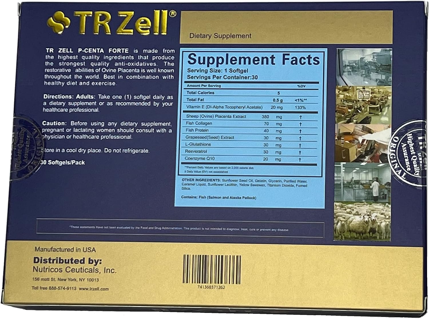 P-Centa Forte Sheep Placenta Extract Supplement - görsel 2