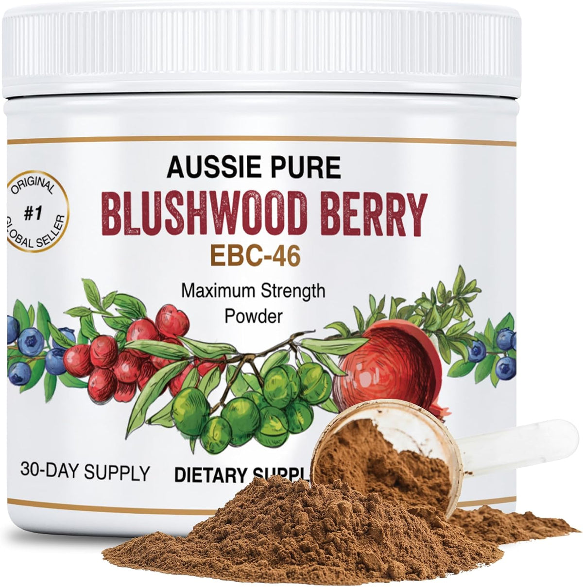 Aussie Pure Blushwood Berry Powder EBC-46 – Maximum Strength Immune and Cellular Support (180g) - görsel 1