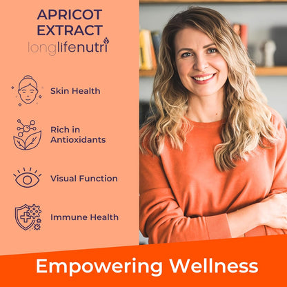 Apricot Extract - Advanced Formula, 1000mg per Serving, 180 Vegetarian Capsules