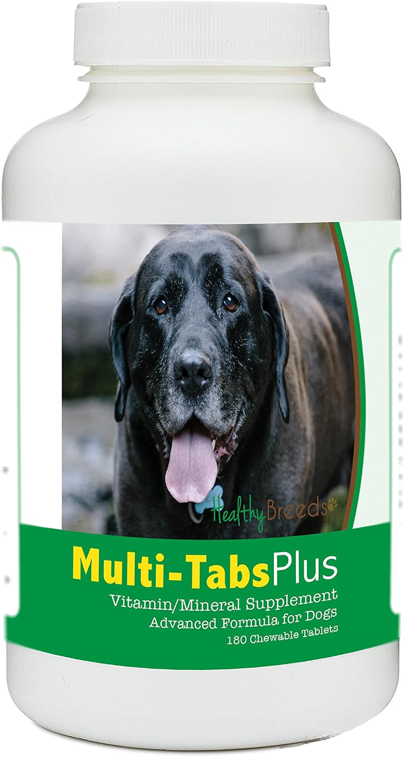 Healthy Breeds Mastador Multi-Tabs Plus Chewable Tablets for Dogs (180 Count) - görsel 1