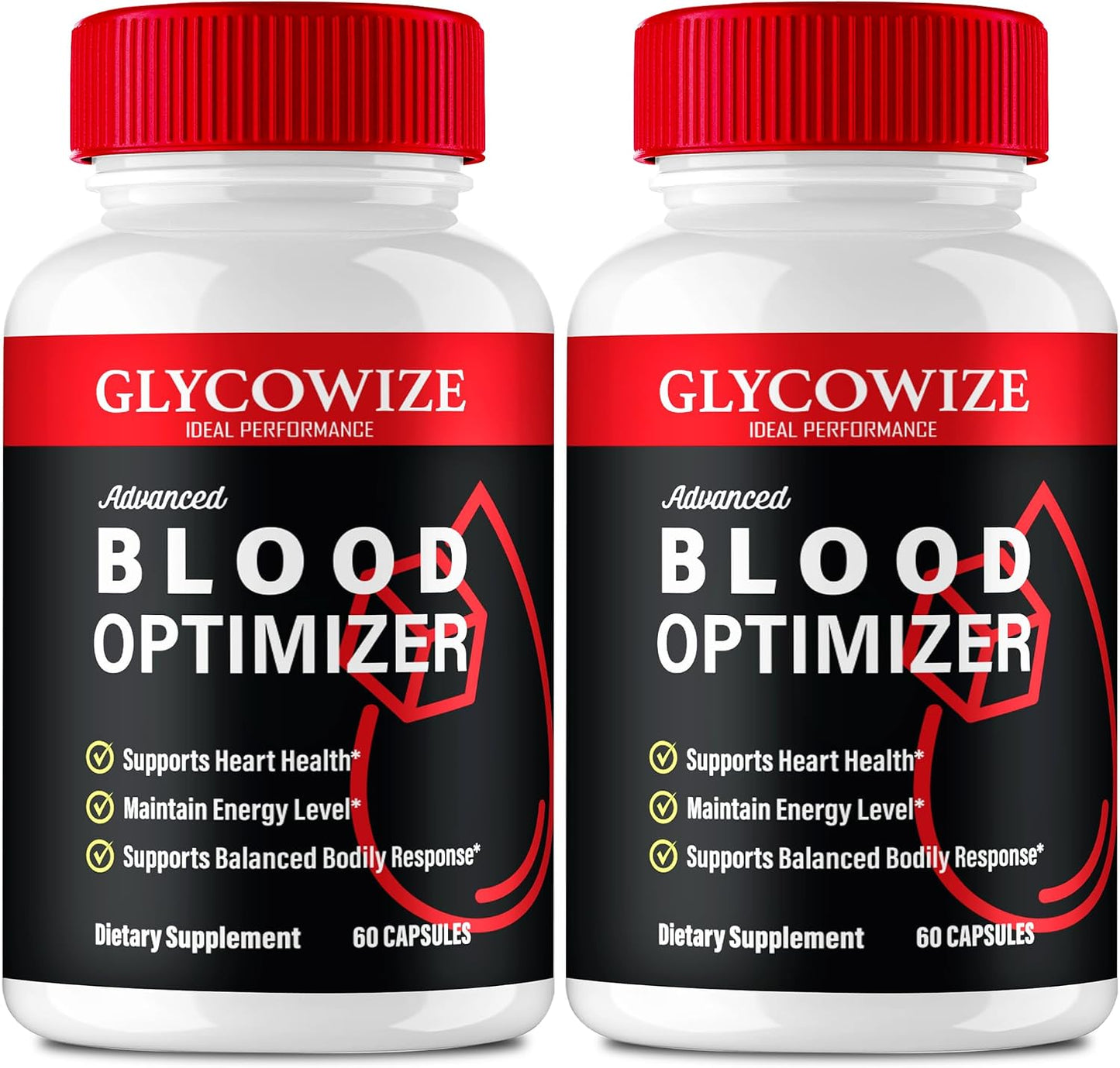 Glycowize Blood Optimiser Capsules – Official Glycowise Supplement, Premium Circulation & Energy Support, All Natural, 2 Pack - görsel 1
