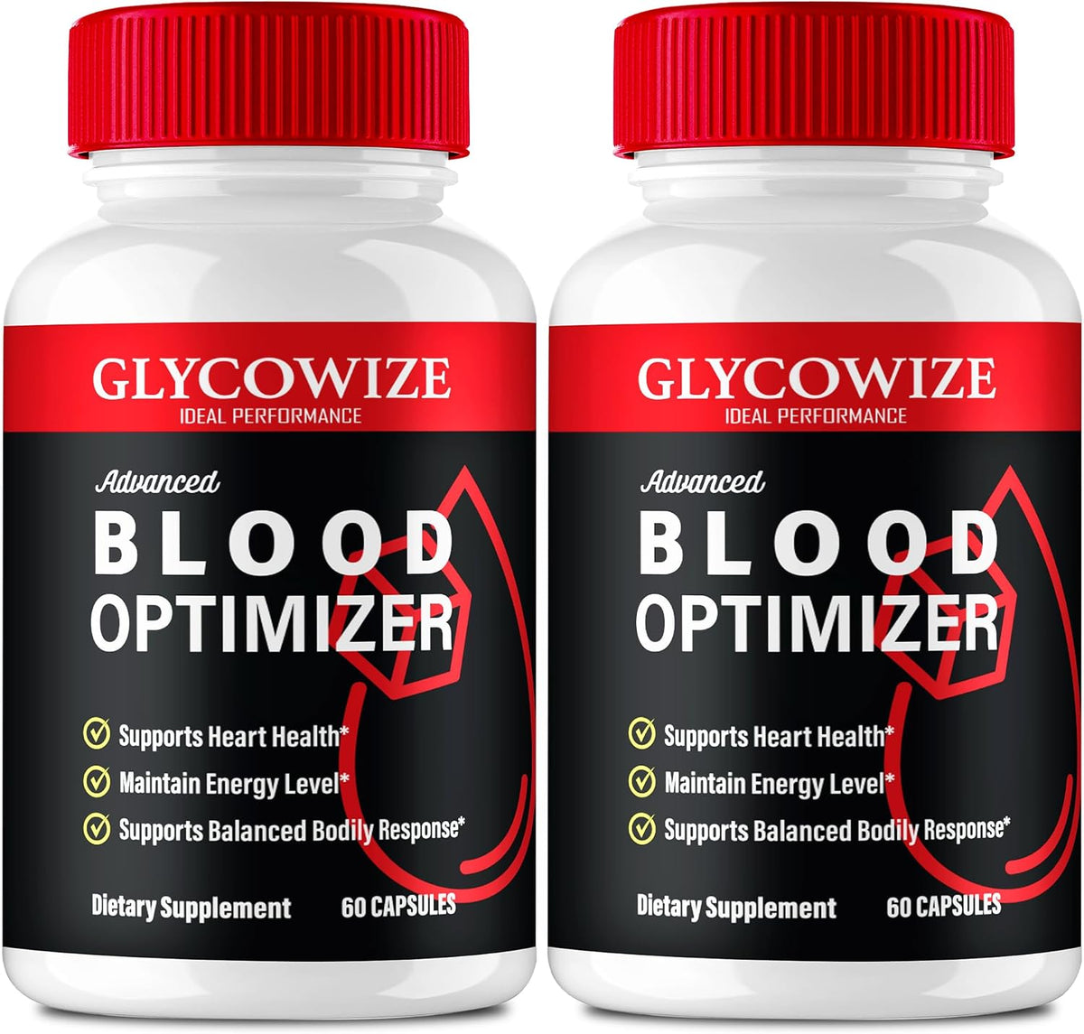 Glycowize Blood Optimiser Capsules – Official Glycowise Supplement, Premium Circulation & Energy Support, All Natural, 2 Pack - görsel 1