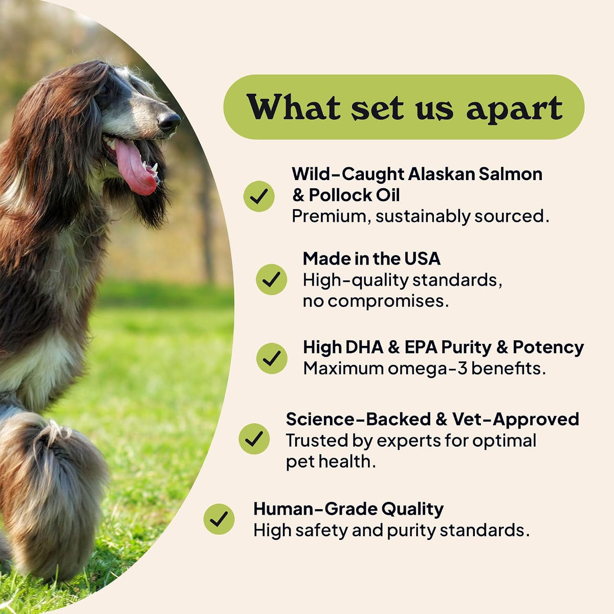 Barsk Wild Alaskan Fish Oil for Dogs & Cats - Helps Relieve Itchy Skin, Shiny Coat, Joint & Heart Health – Salmon Oil Formula High in Omega-3, EPA & DHA – Tasty Cat & Dog Food Toppers for Dry Food - görsel 3