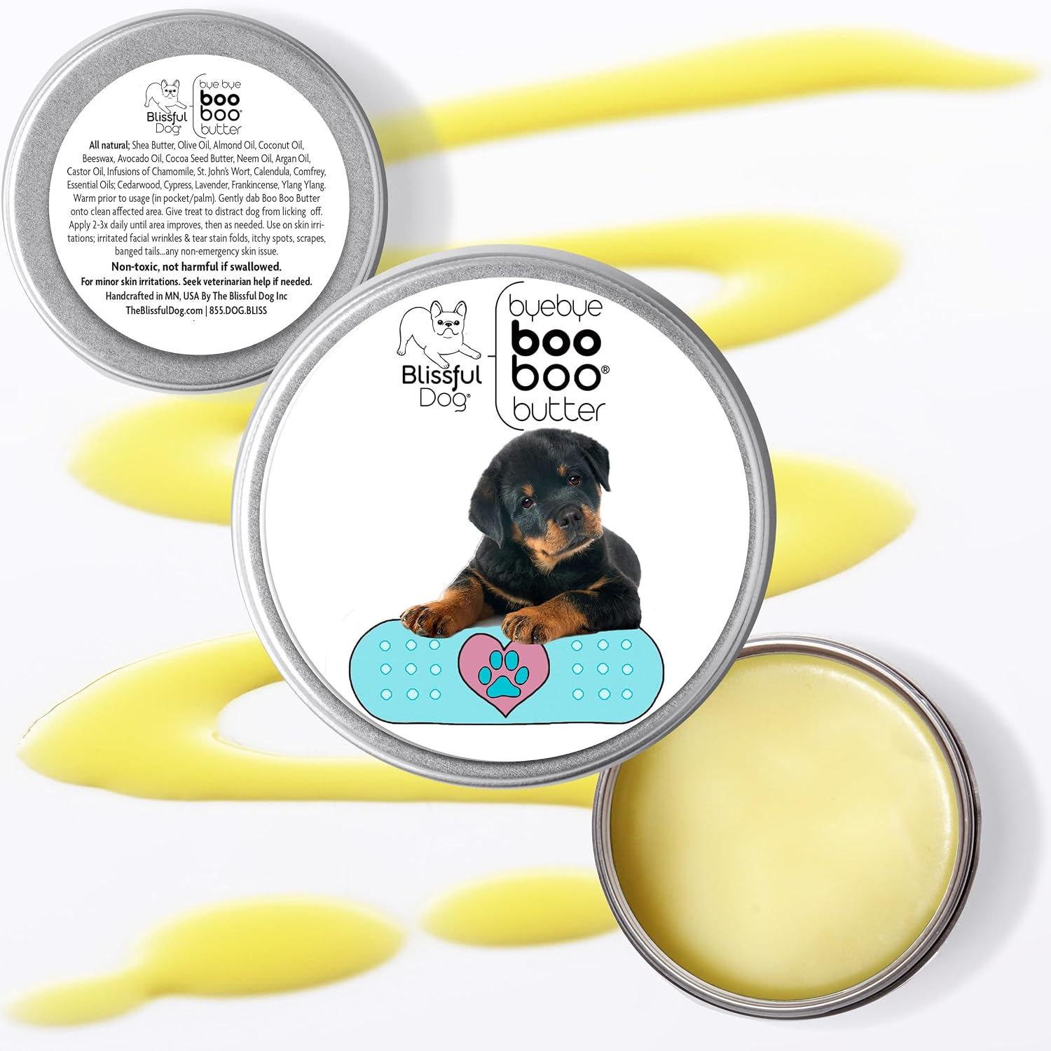 The Blissful Dog 227 g Tin Rottweiler Booboo Butter - görsel 2