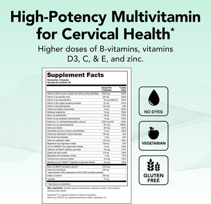 Theralogix ProCerv HP High-Potency Multivitamin – 90-Day Supply (270 Capsules)