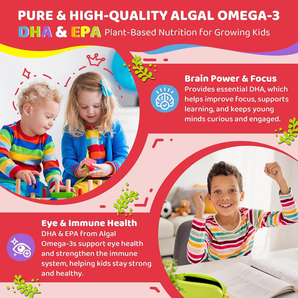 LILICARE Vitamin D3 K2 + Calcium Liquid-filled Gummies for Kids & Teens – Sugar-Free, 2-Pack - görsel 5