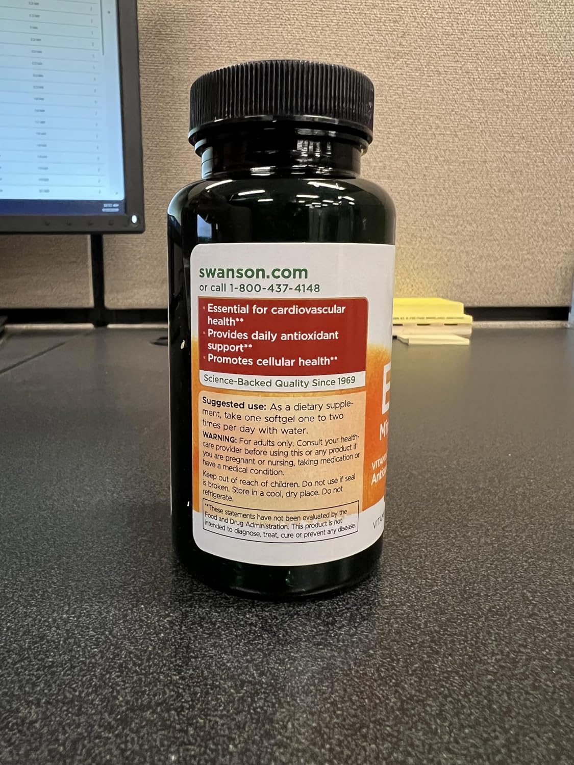 Swanson Vitamin E Mixed Tocopherols 200 IU (134 mg) 250 Softgels (2 Pack) - görsel 5