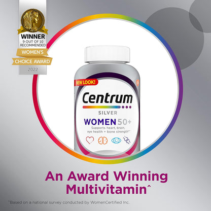 Centrum Silver Women's Multivitamin for Women 50 Plus - 100 Tablets