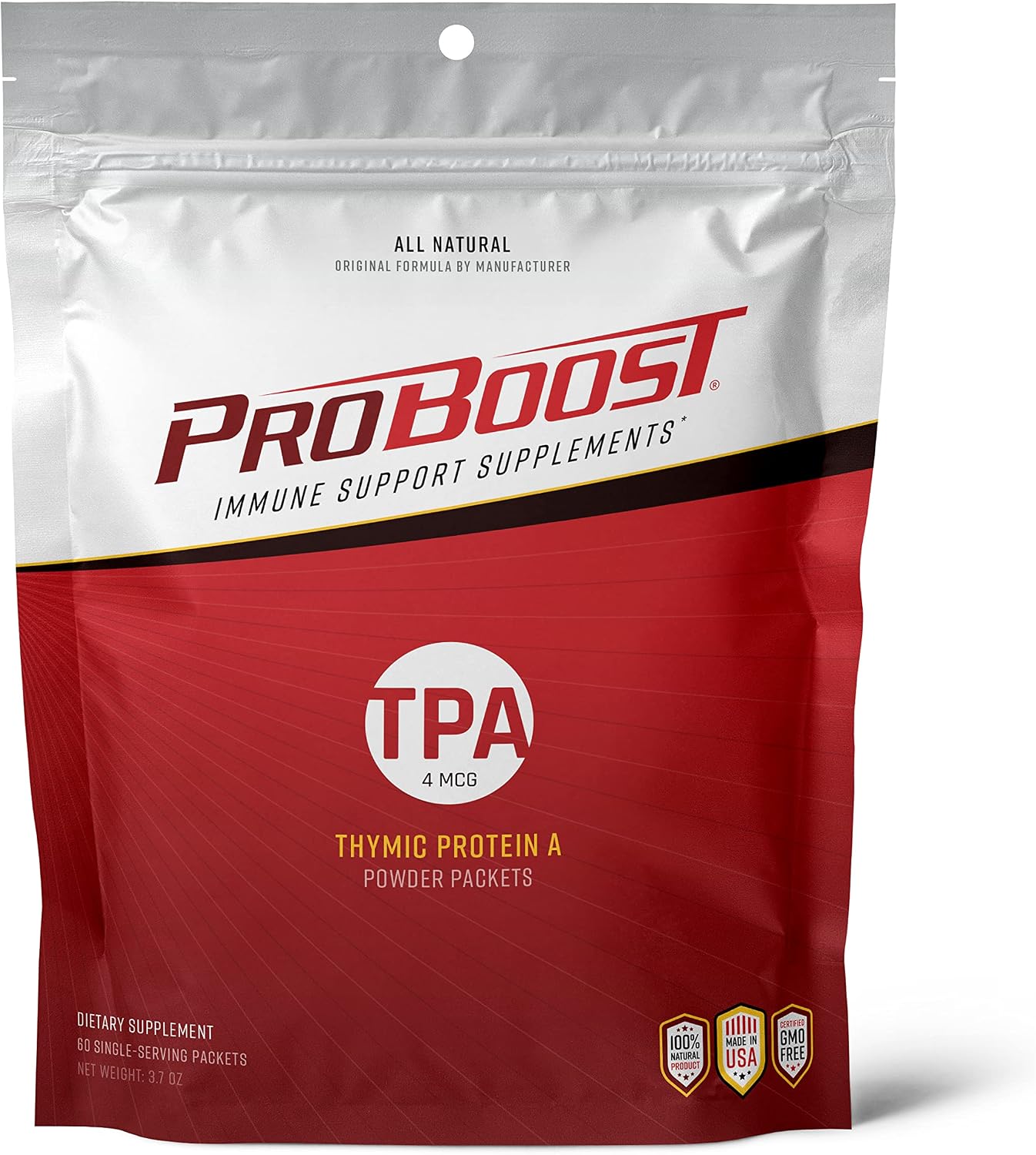 ProBoost Thymic Protein A (TPA) Powder Sachets - Immune Support - 60 Sachets, 4 mcg Each - görsel 1