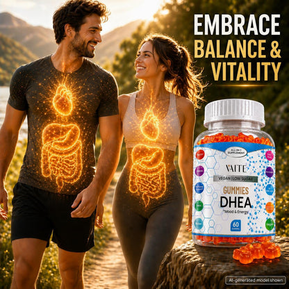VAITE DHEA 50mg Gummy Sweets – 60 Chews | Hormone Precursor Supplement