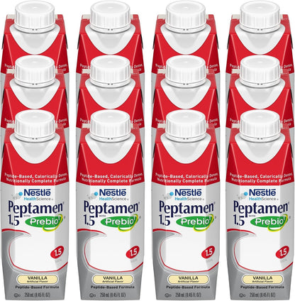 Nestlé Peptamen Oral Nutritional Supplement, Vanilla, 250 ml, 24 Pack
