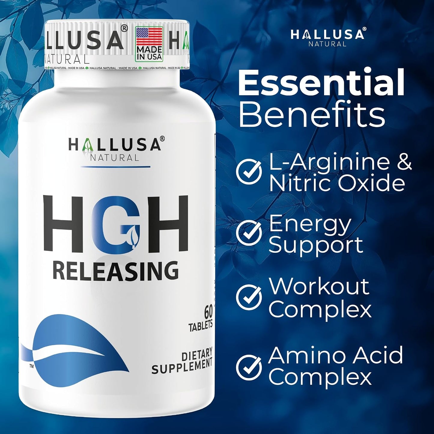 Hallusa Natural Amino Acid Complex with L-Arginine & Ornithine – 60 Tablets - görsel 6